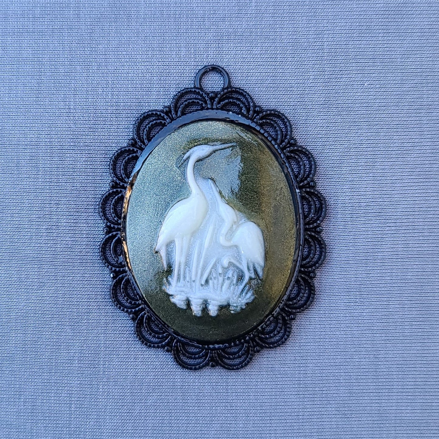 Crane Pendant, Necklace Pendant