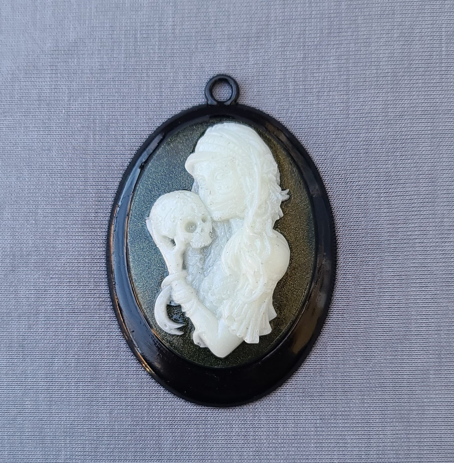 Mother & Child Goth Pendant Necklace