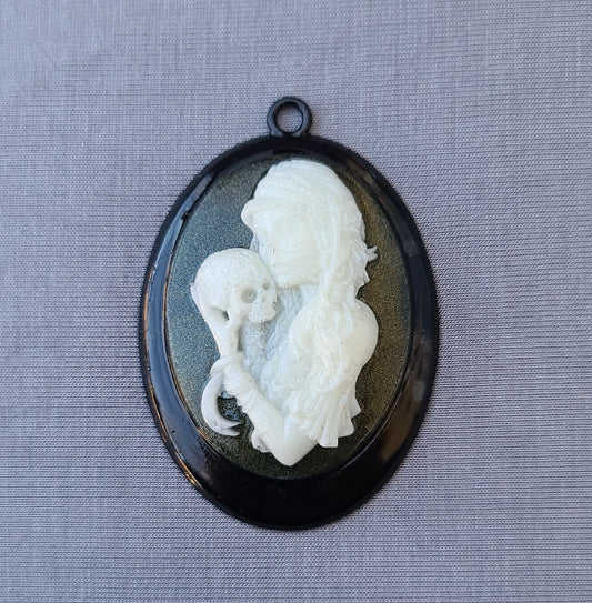 Mother & Child Goth Pendant Necklace