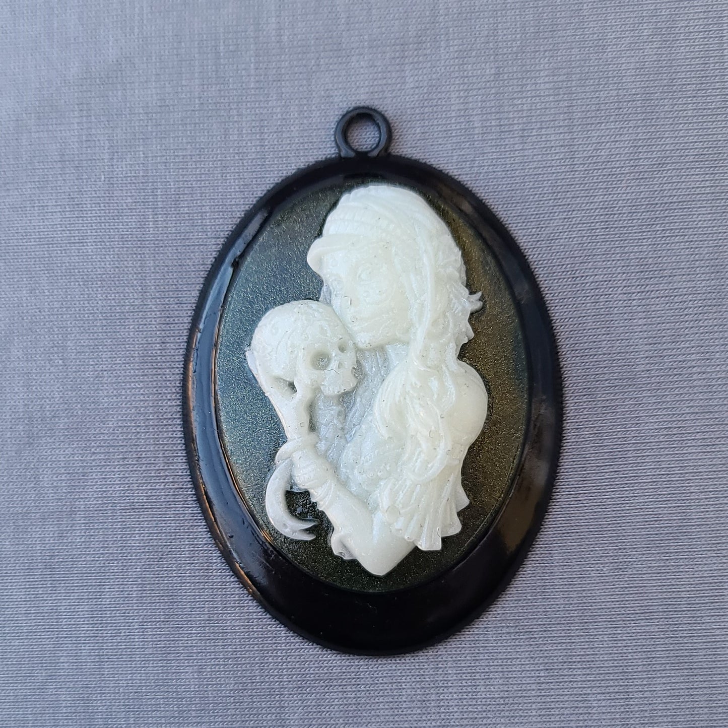 Mother & Child Goth Pendant Necklace