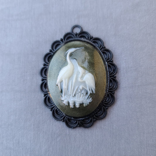 Crane Pendant, Necklace Pendant